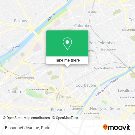 Bissonnet Jeanine map
