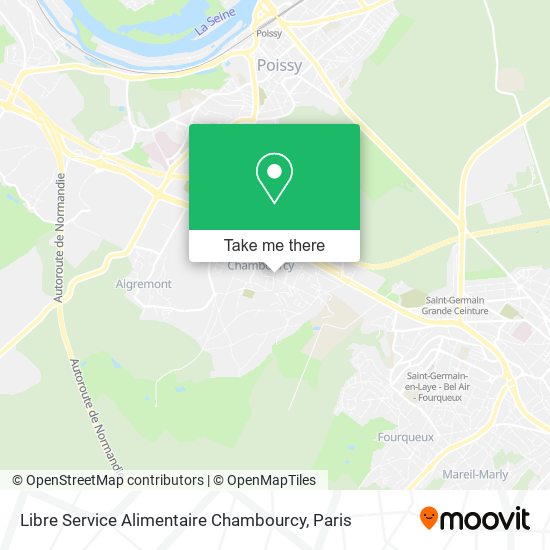 Libre Service Alimentaire Chambourcy map