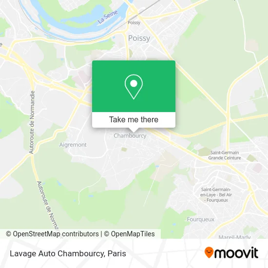 Lavage Auto Chambourcy map