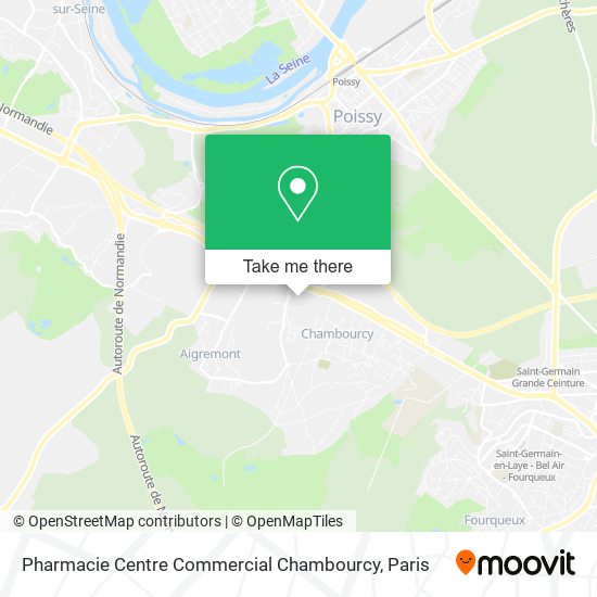 Pharmacie Centre Commercial Chambourcy map