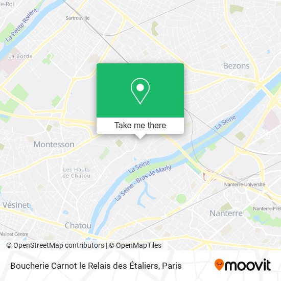 Mapa Boucherie Carnot le Relais des Étaliers