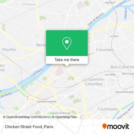 Chicken Street Food map