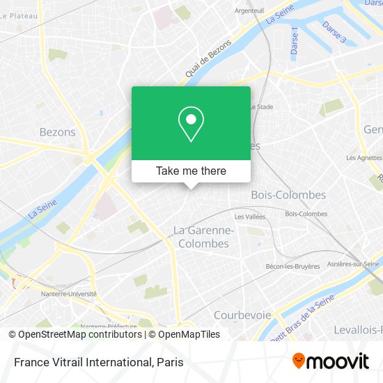 France Vitrail International map