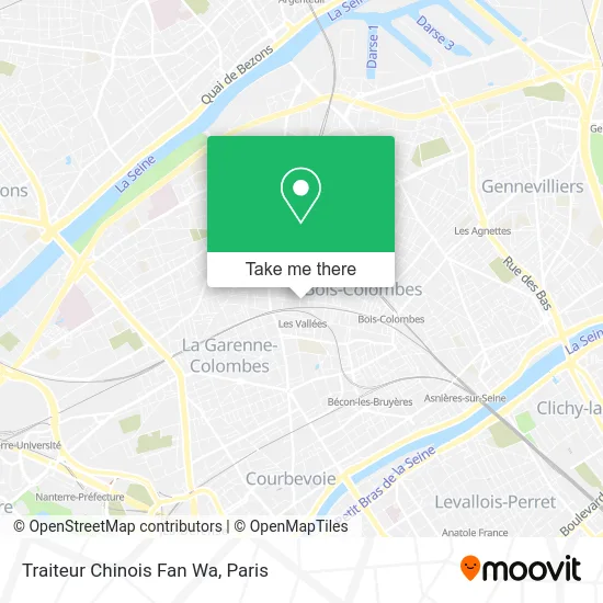 Traiteur Chinois Fan Wa map