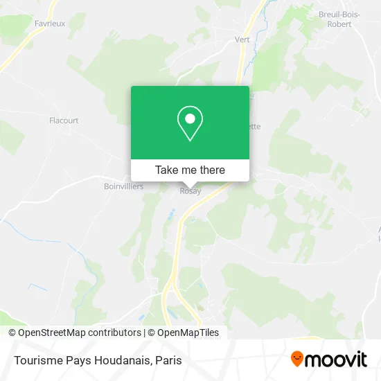 Tourisme Pays Houdanais map