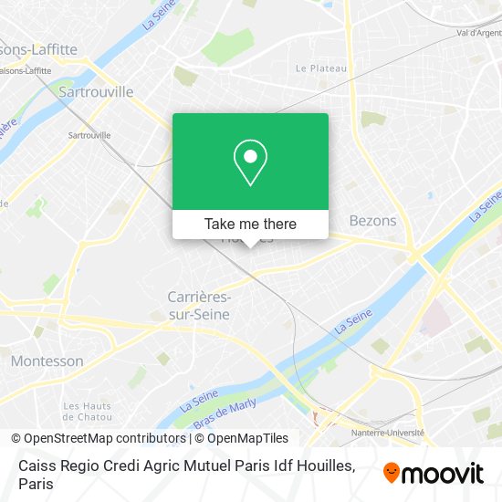 Caiss Regio Credi Agric Mutuel Paris Idf Houilles map
