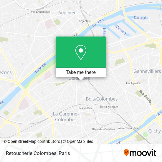 Retoucherie Colombes map