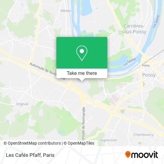 Les Cafés Pfaff map