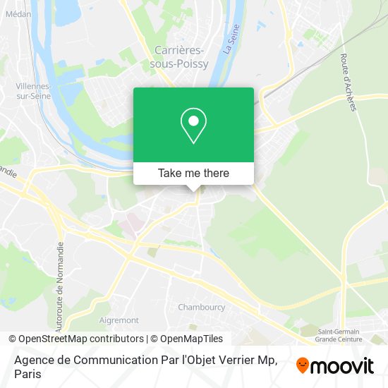 Agence de Communication Par l'Objet Verrier Mp map