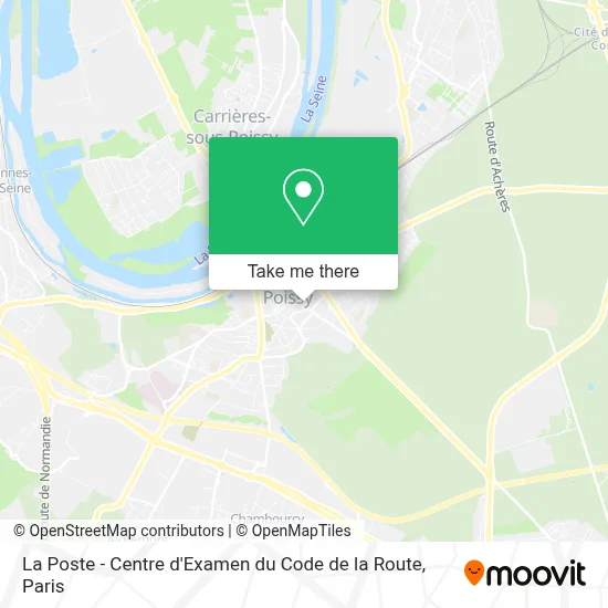 La Poste - Centre d'Examen du Code de la Route map