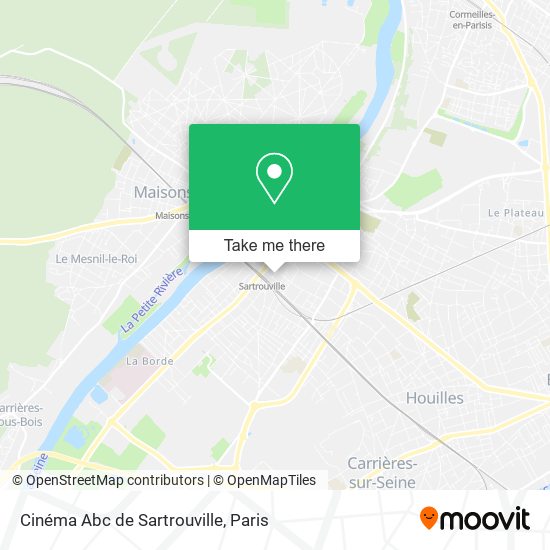 Mapa Cinéma Abc de Sartrouville