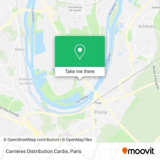 Carrières Distribution Cardis map