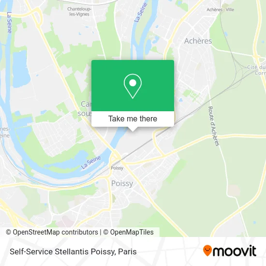 Self-Service Stellantis Poissy map