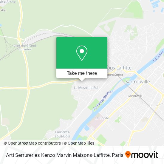 Arti Serrureries Kenzo Marvin Maisons-Laffitte map