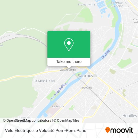 Vélo Électrique le Vélocité Pom-Pom map