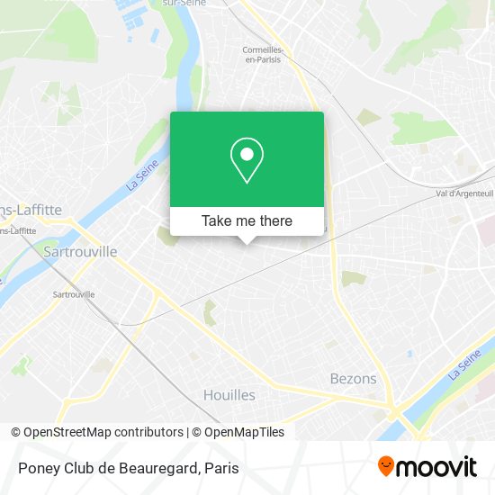 Mapa Poney Club de Beauregard