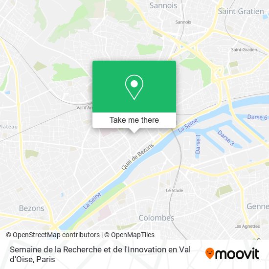 Mapa Semaine de la Recherche et de l'Innovation en Val d'Oise