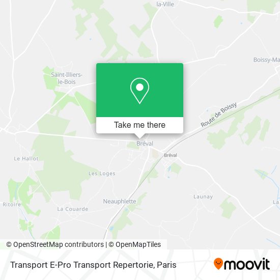 Transport E-Pro Transport Repertorie map