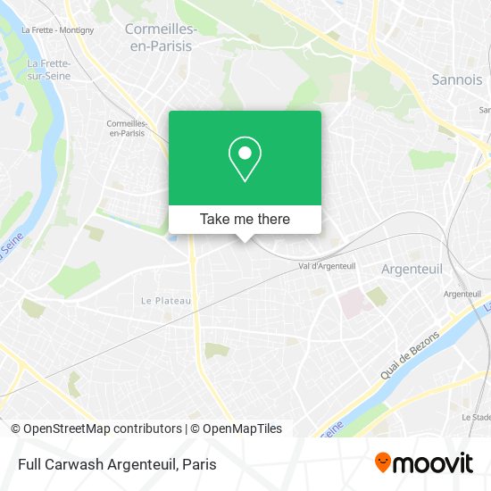 Full Carwash Argenteuil map