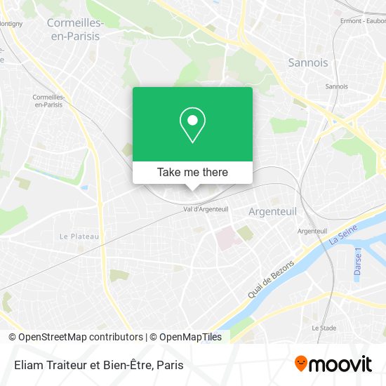 Eliam Traiteur et Bien-Être map