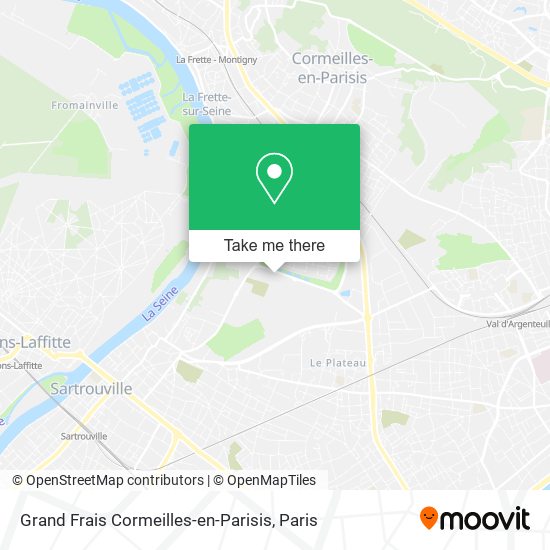 Mapa Grand Frais Cormeilles-en-Parisis