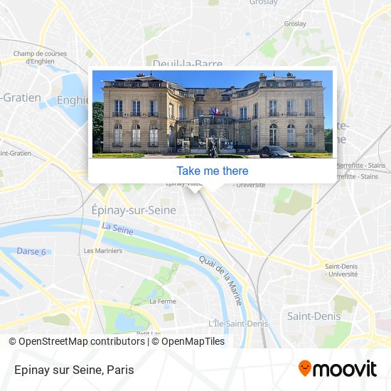 Epinay sur Seine map