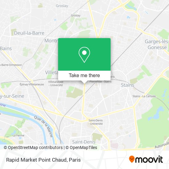 Rapid Market Point Chaud map