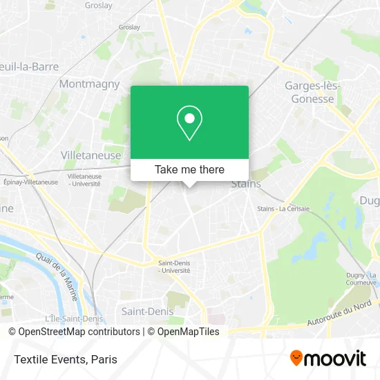 Textile Events map