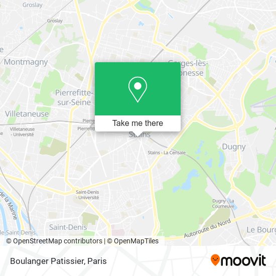 Boulanger Patissier map