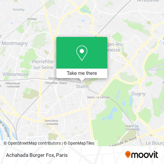 Mapa Achahada Burger Fox