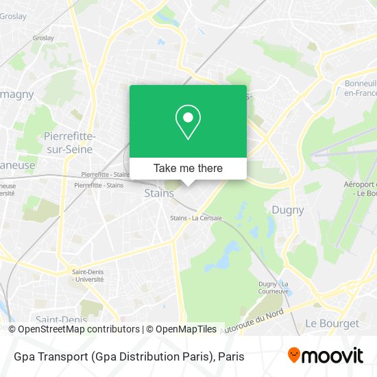 Mapa Gpa Transport (Gpa Distribution Paris)