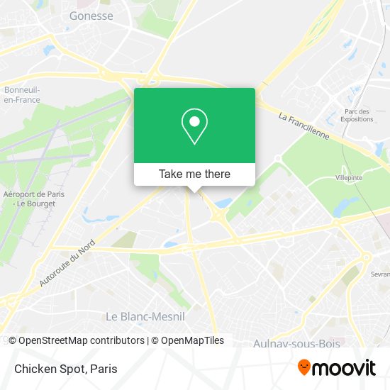 Chicken Spot map