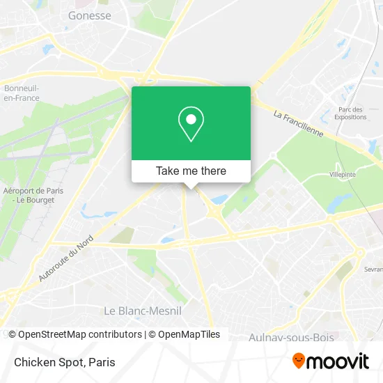 Chicken Spot map