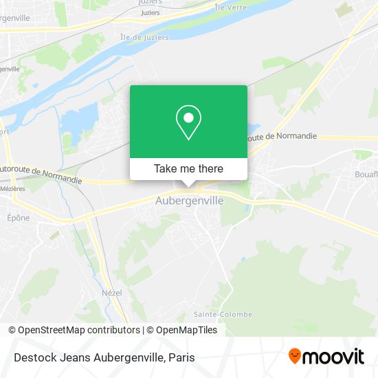 Mapa Destock Jeans Aubergenville