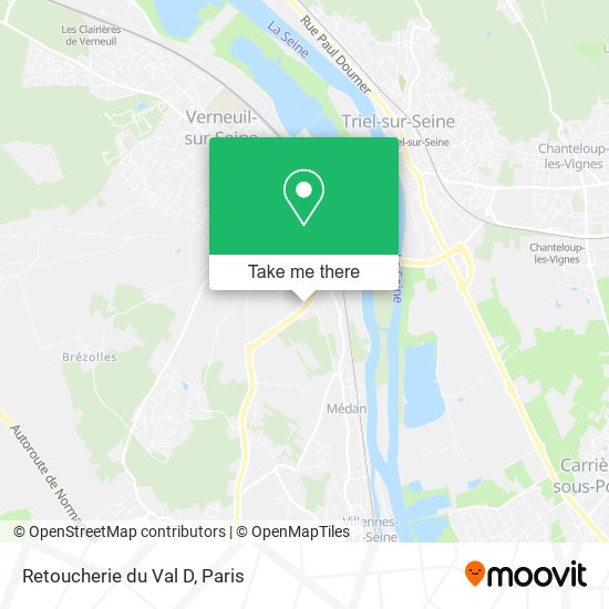 Retoucherie du Val D map