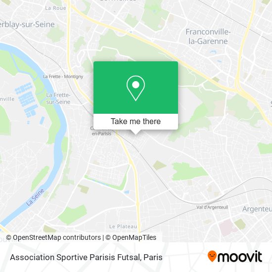Association Sportive Parisis Futsal map
