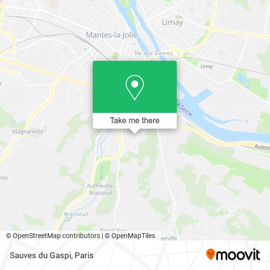 Sauves du Gaspi map