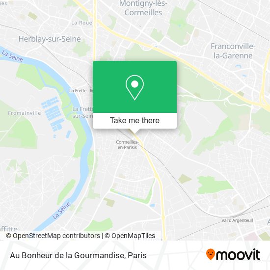 Au Bonheur de la Gourmandise map