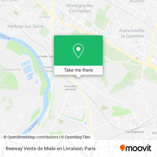 Beeway Vente de Miels en Livraison map