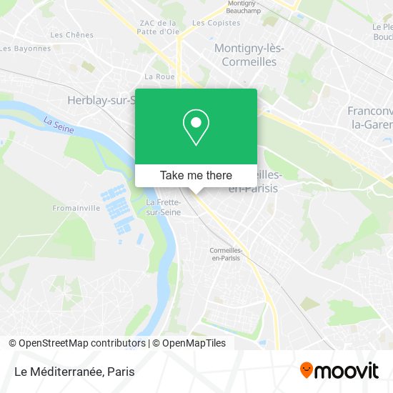 Le Méditerranée map