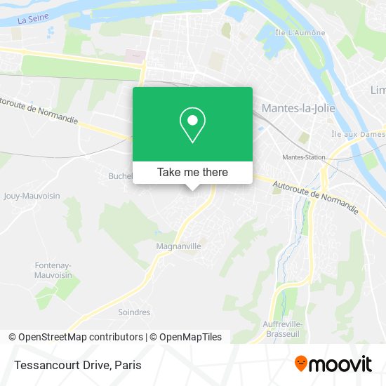 Mapa Tessancourt Drive