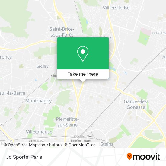 Jd Sports map