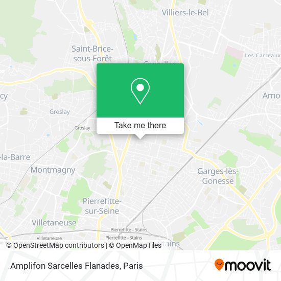Amplifon Sarcelles Flanades map