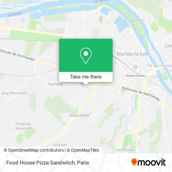 Mapa Food House Pizza Sandwitch