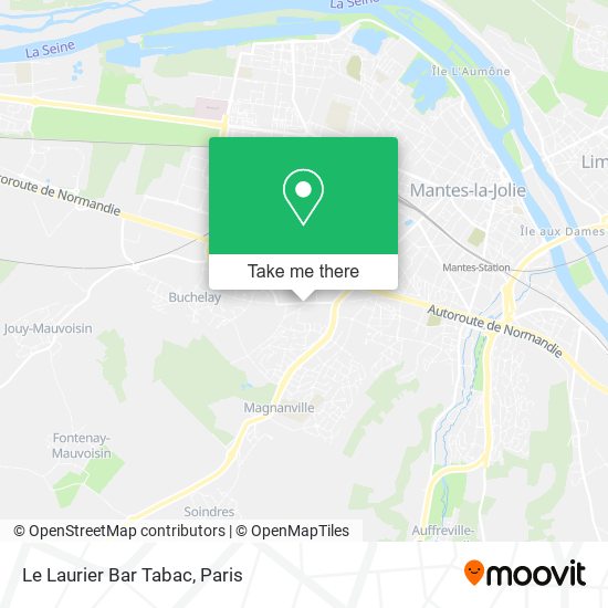 Le Laurier Bar Tabac map