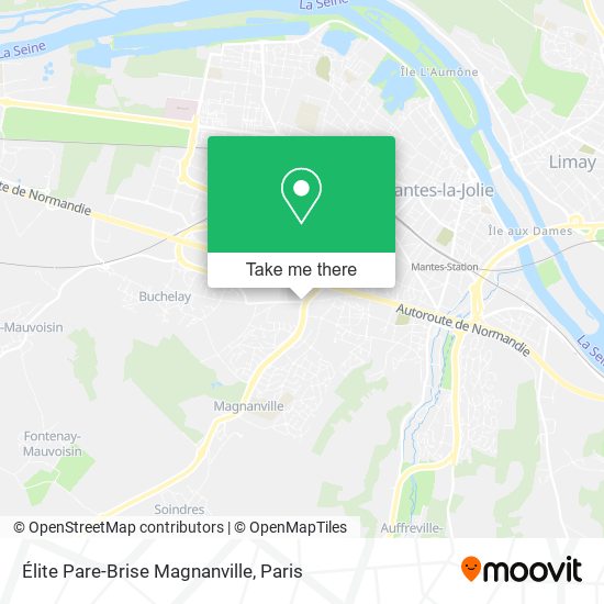 Élite Pare-Brise Magnanville map
