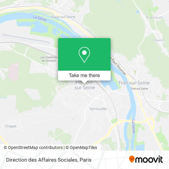 Direction des Affaires Sociales map
