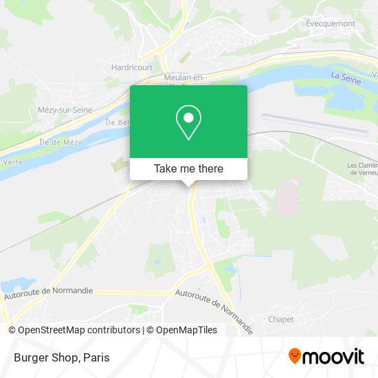 Mapa Burger Shop