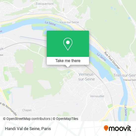 Handi Val de Seine map
