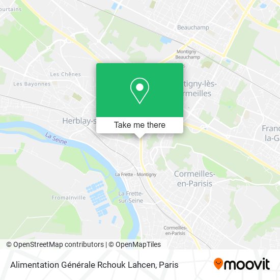 Alimentation Générale Rchouk Lahcen map
